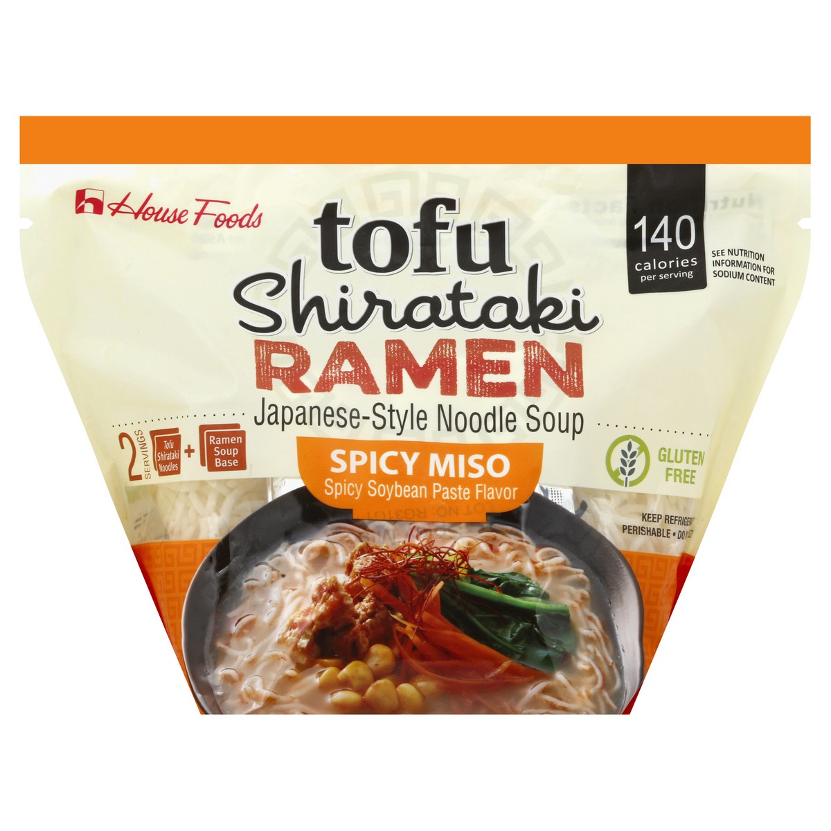 slide 4 of 8, House Foods Spicy Miso Tofu Shirataki Ramen, 17.2 oz