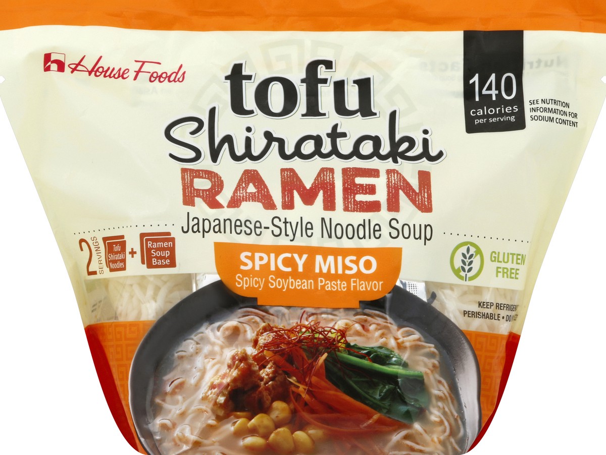 slide 1 of 8, House Foods Spicy Miso Tofu Shirataki Ramen, 17.2 oz