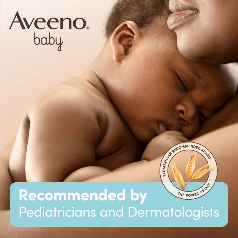 slide 4 of 7, Aveeno Baby Daily Moisture Body Lotion for Delicate Skin with Natural Colloidal Oatmeal & Dimethicone - 18 fl oz, 18 fl oz