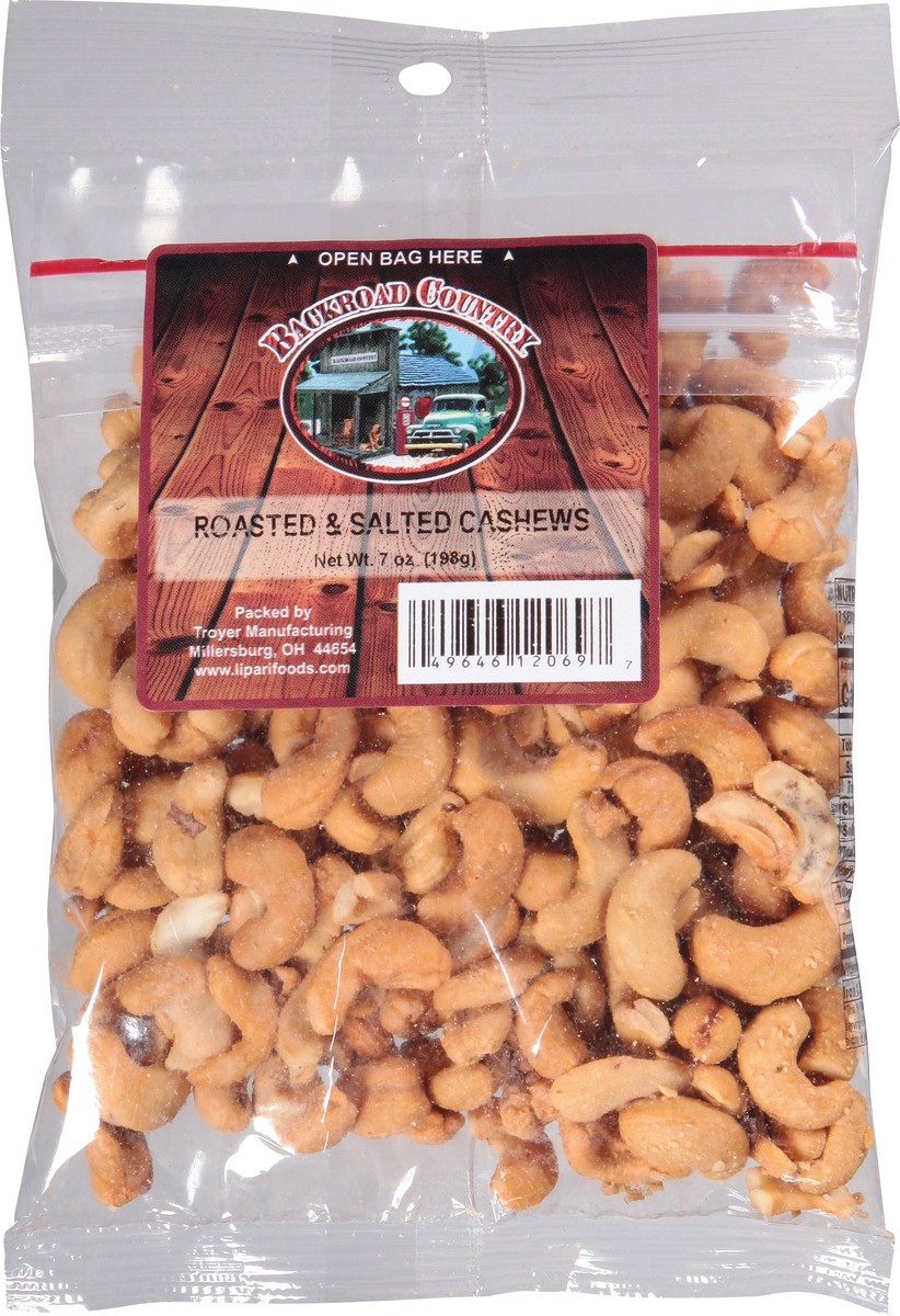 slide 1 of 13, Backroad Country Roasted & Salted Cashews 7 oz, 7 oz