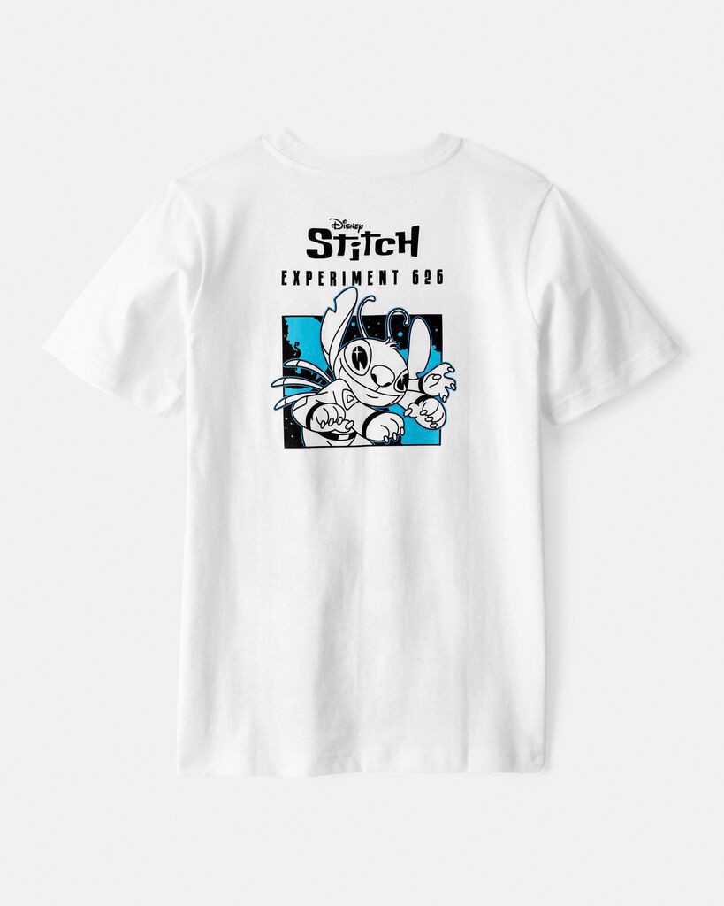 slide 2 of 4, Carter's Kid Disney© Lilo & Stitch Short-Sleeve Graphic Tee - White White 6, 1 ct