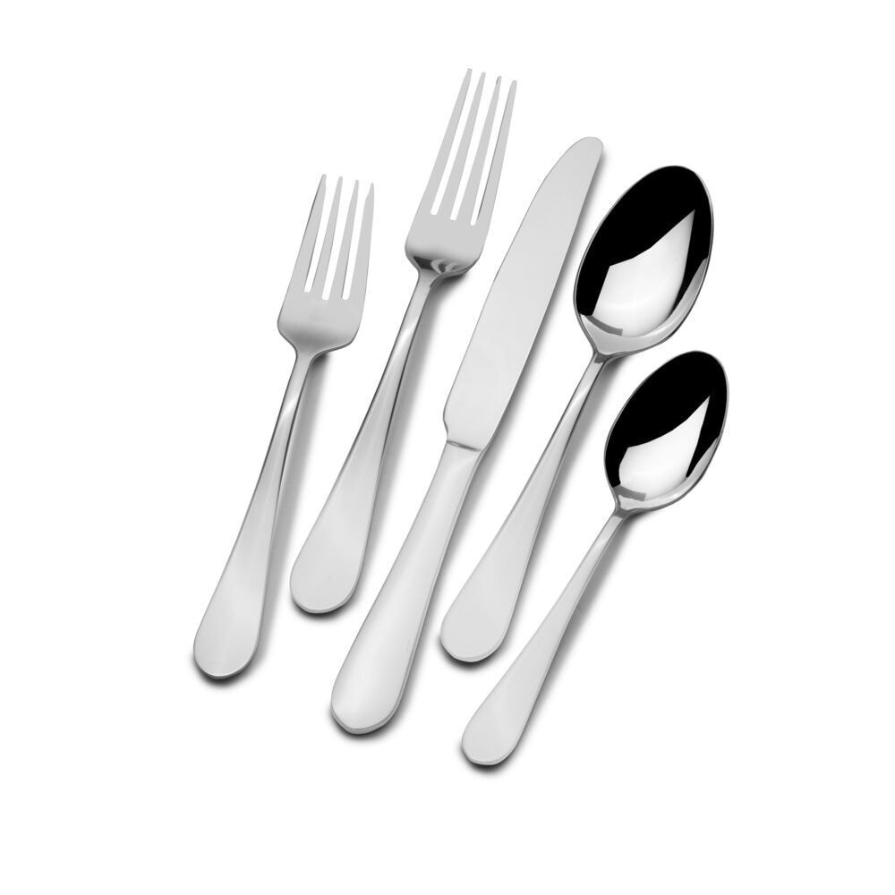 slide 6 of 6, Towle Living Basic Flatware Set, 20 ct