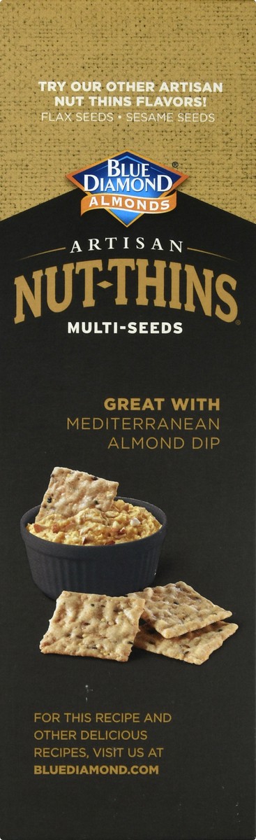 slide 4 of 13, Blue Diamond Multi-seed Artisan Nut-thins, 4.25 oz