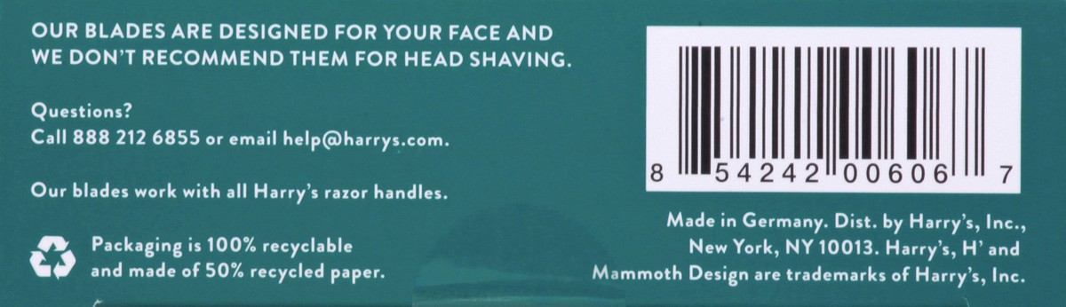 slide 6 of 9, Harry's Tropical Green Cartridge Razor 1 ea, 1 ct