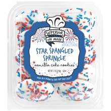 slide 1 of 1, Superior On Main Star Spangled Iced Cookies, 10 ct