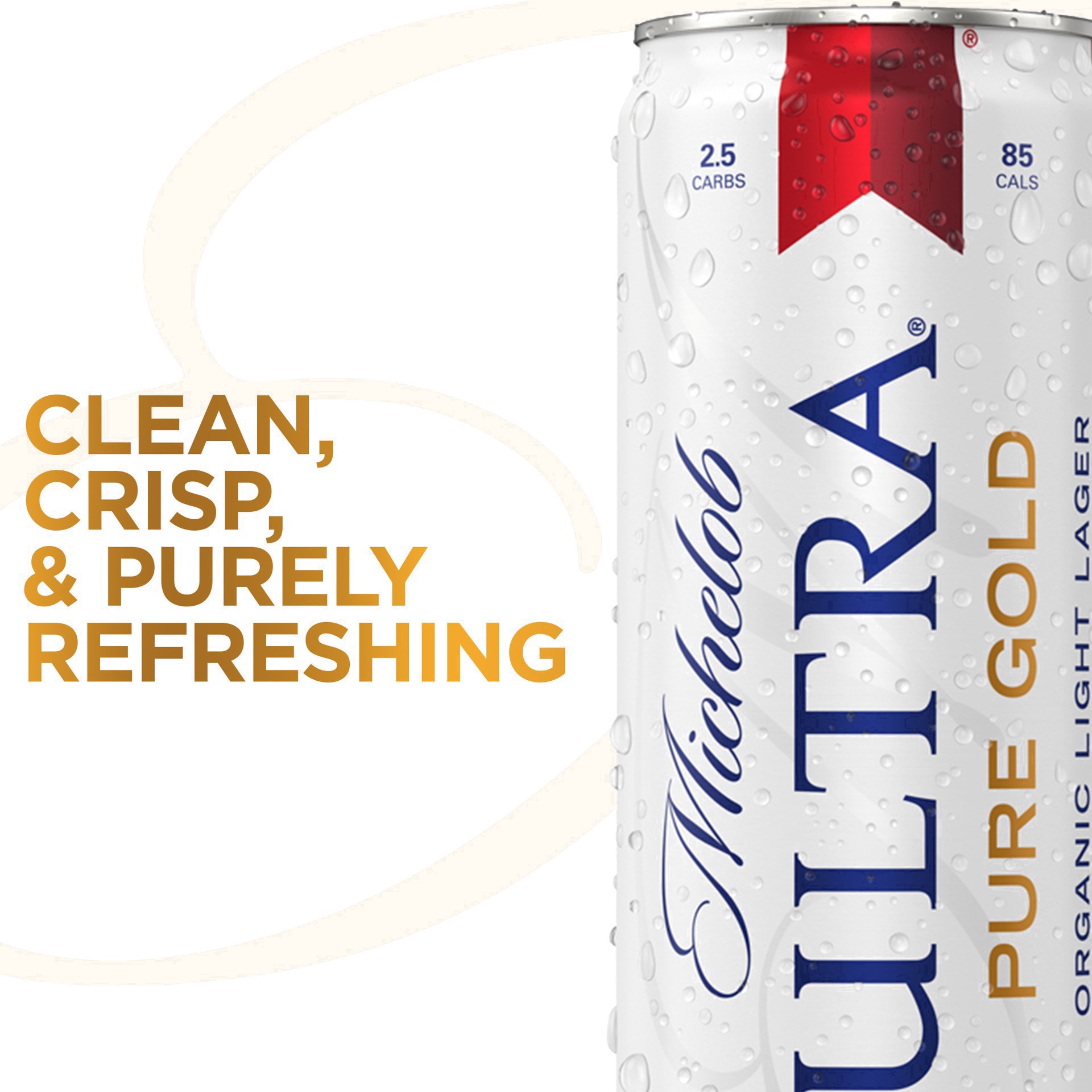 slide 131 of 134, Michelob Ultra Pure Gold Organic Light Lager Beer, 12-12 fl. oz. Cans, 12 ct; 12 oz