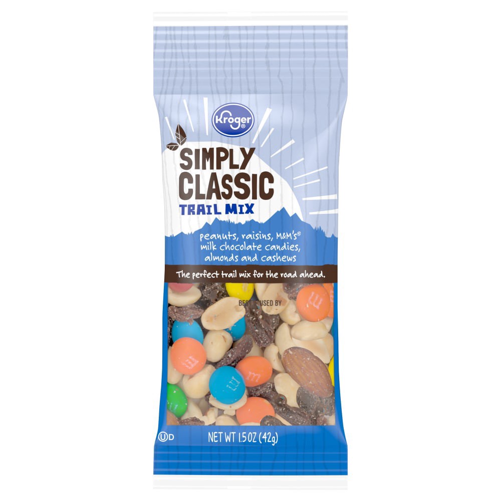slide 1 of 1, Kroger® Simply Classic Trail Mix Tube, 1.5 oz