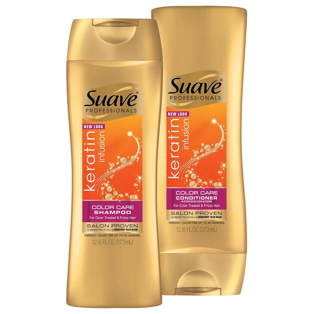 slide 5 of 6, Suave Professionals Smoothing Shampoo Keratin Infusion, 12.6 oz