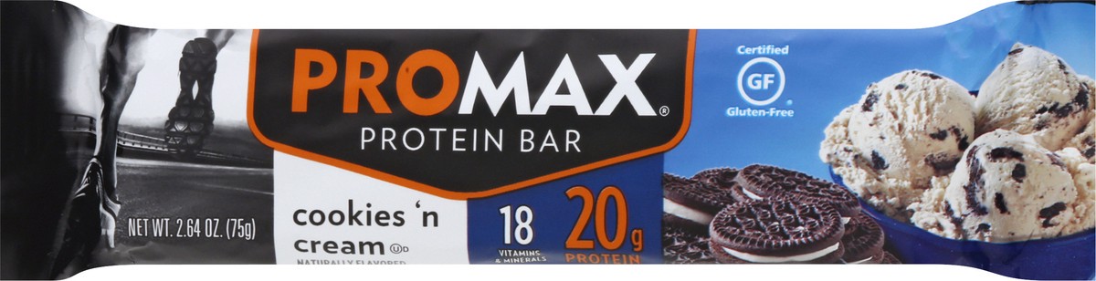 slide 3 of 12, Promax Cookies 'n Cream Protein Bar 2.64 oz, 2.64 oz