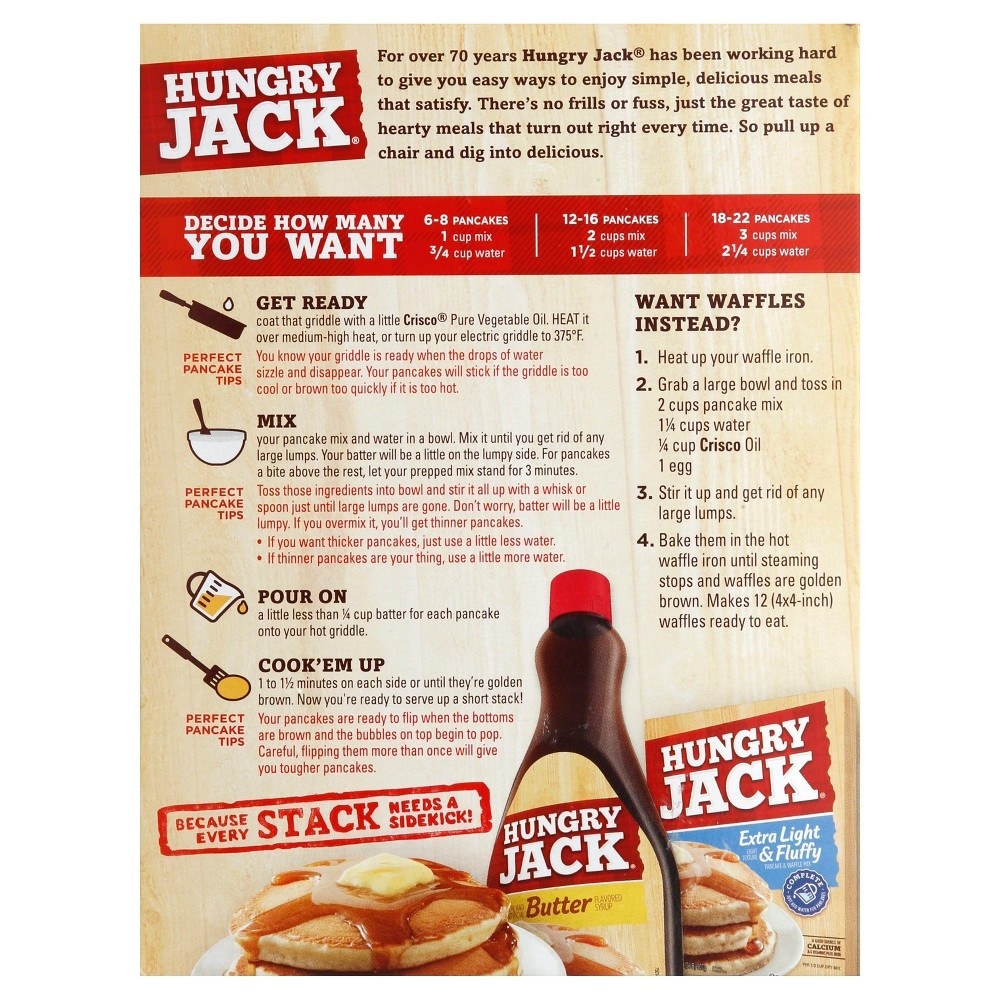 slide 2 of 9, Hungry Jack Complete Buttermilk Pancake & Waffle Mix, 32 oz