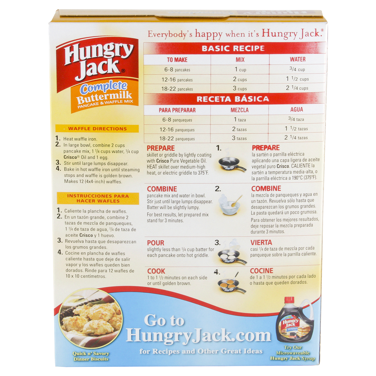 slide 8 of 9, Hungry Jack Complete Buttermilk Pancake & Waffle Mix, 32 oz