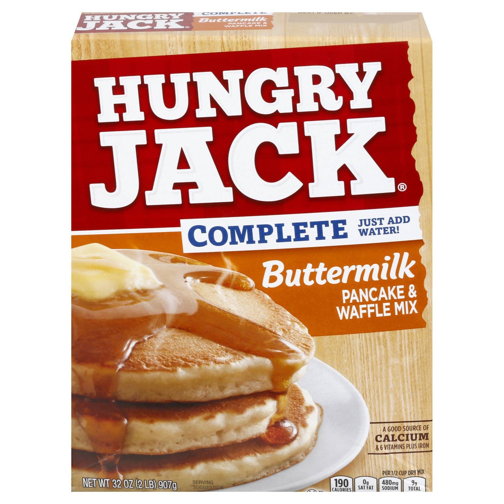 slide 1 of 9, Hungry Jack Complete Buttermilk Pancake & Waffle Mix, 32 oz