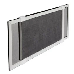 M-D Adjustable 37-in x 10-in White Fiberglass Frame Window Screen
