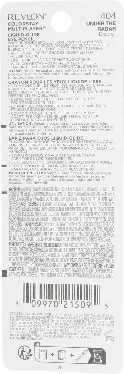 slide 10 of 12, Colorstay Under the Radar 404 Eye Pencil 0.03 oz, 0.03 oz