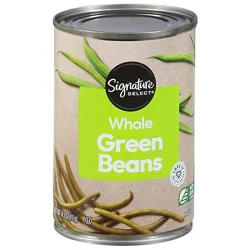 Signature Select Beans Green Whole Can - 14.5 Oz