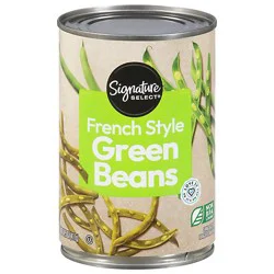 Signature Select Beans Green French Style - 14.5 Oz