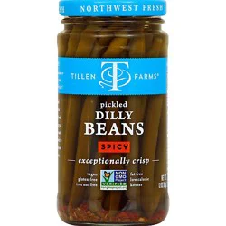 Tillen Farms Dilly Beans Pickled Spicy - 12 Oz
