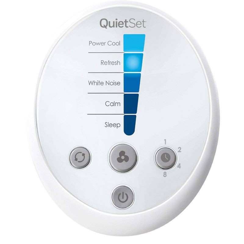 slide 2 of 10, Honeywell QuietSet 5 Speed Oscillating Tower Fan White HYF260W: Standing Floor Fan, Quiet Cooling, Programmable Timer, 1 ct