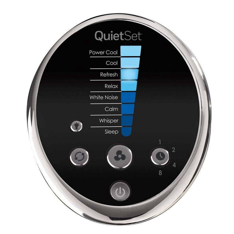 slide 2 of 13, Honeywell QuietSet 8-Speed Oscillating Tower Fan Black HYF290B: Programmable Timer, Quiet Operation, ETL Listed, 1 ct