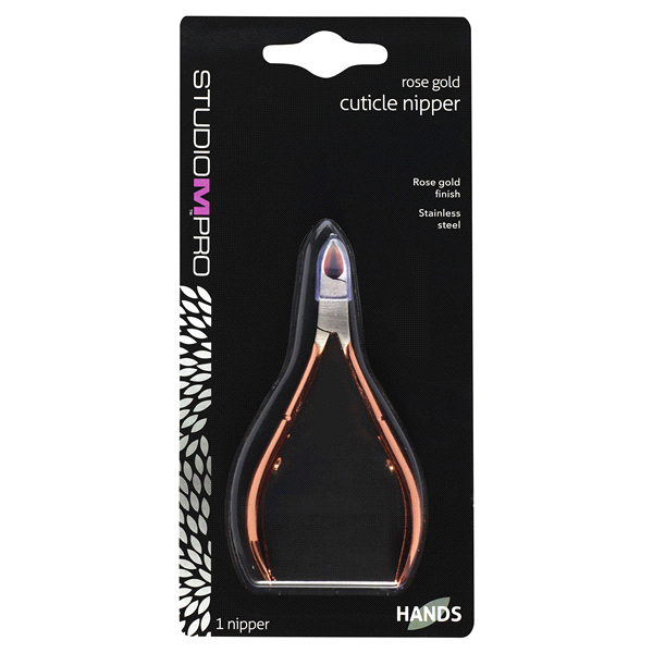 slide 1 of 2, Studio M Pro Rose Gold Cuticle Nipper, 1 ct