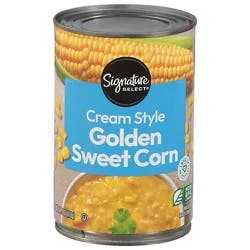Signature Select Corn Golden Sweet Cream Style - 14.75 Oz