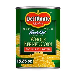 Del Monte Fresh Cut Golden Sweet Whole Kernel Corn No Salt Added - 15.25 Oz
