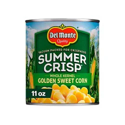 Del Monte Summer Crisp Corn Whole Kernel Golden Sweet - 11 Oz