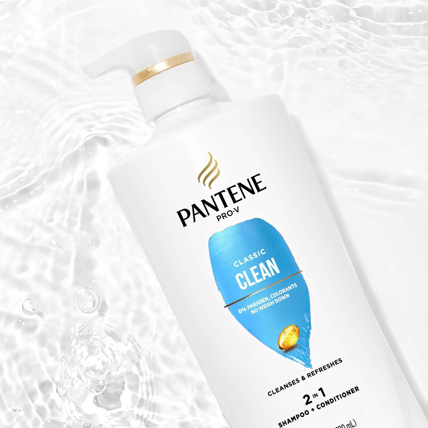 slide 15 of 109, PANTENE PRO-V Classic Clean 2in1 Shampoo + Conditioner, 23.6oz, 23.60 fl oz