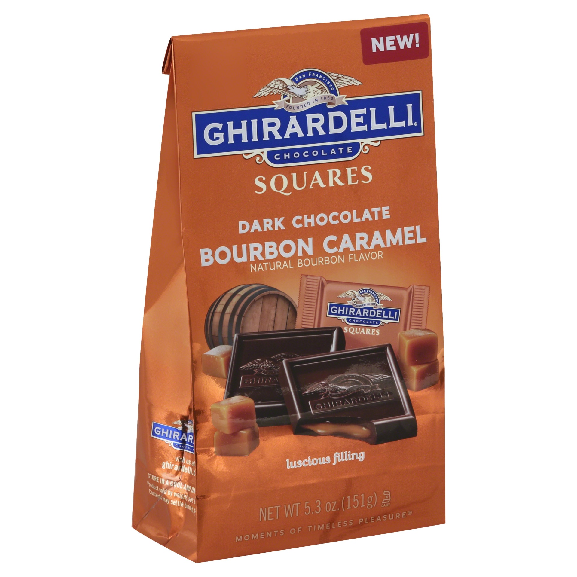 slide 1 of 4, Ghirardelli Dark Chocolate Bourbon Caramel, 5.3 oz