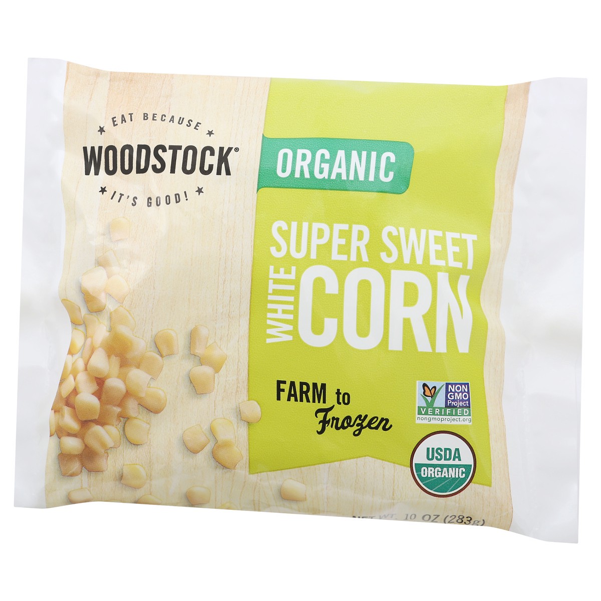 slide 8 of 9, Woodstock Organic Super Sweet White Corn 10 oz, 10 oz