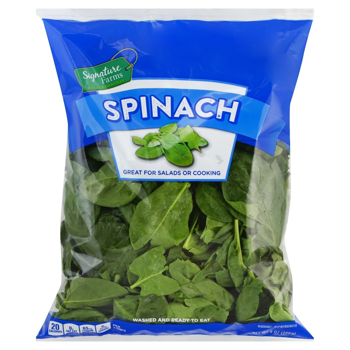 slide 1 of 5, Signature Farms Spinach, 