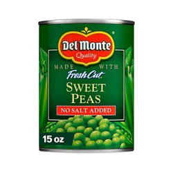 Del Monte Fresh Cut No Salt Added Sweet Peas - 15 Oz