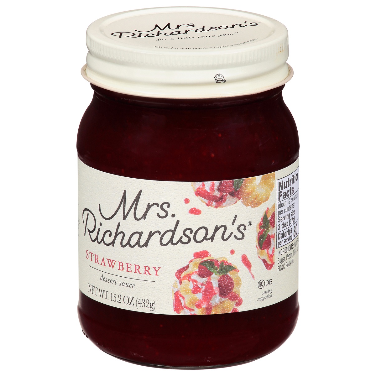 slide 8 of 9, Mrs. Richardson's Strawberry Dessert Sauce 15.2 oz, 15.2 oz