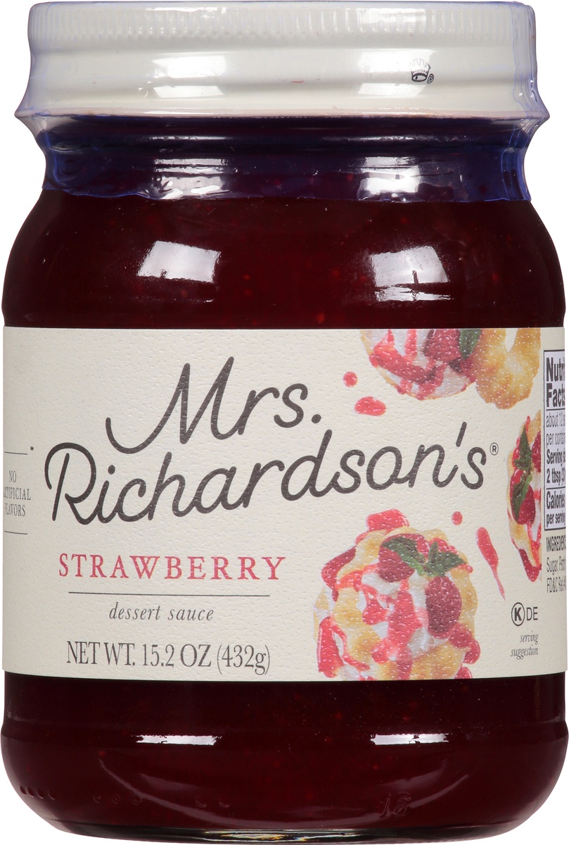 slide 6 of 9, Mrs. Richardson's Strawberry Dessert Sauce 15.2 oz, 15.2 oz