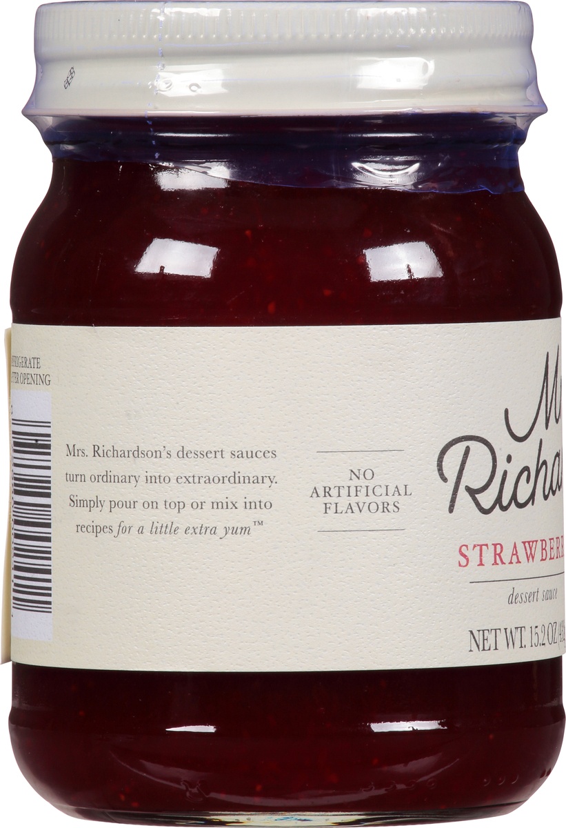 slide 4 of 9, Mrs. Richardson's Strawberry Dessert Sauce 15.2 oz, 15.2 oz