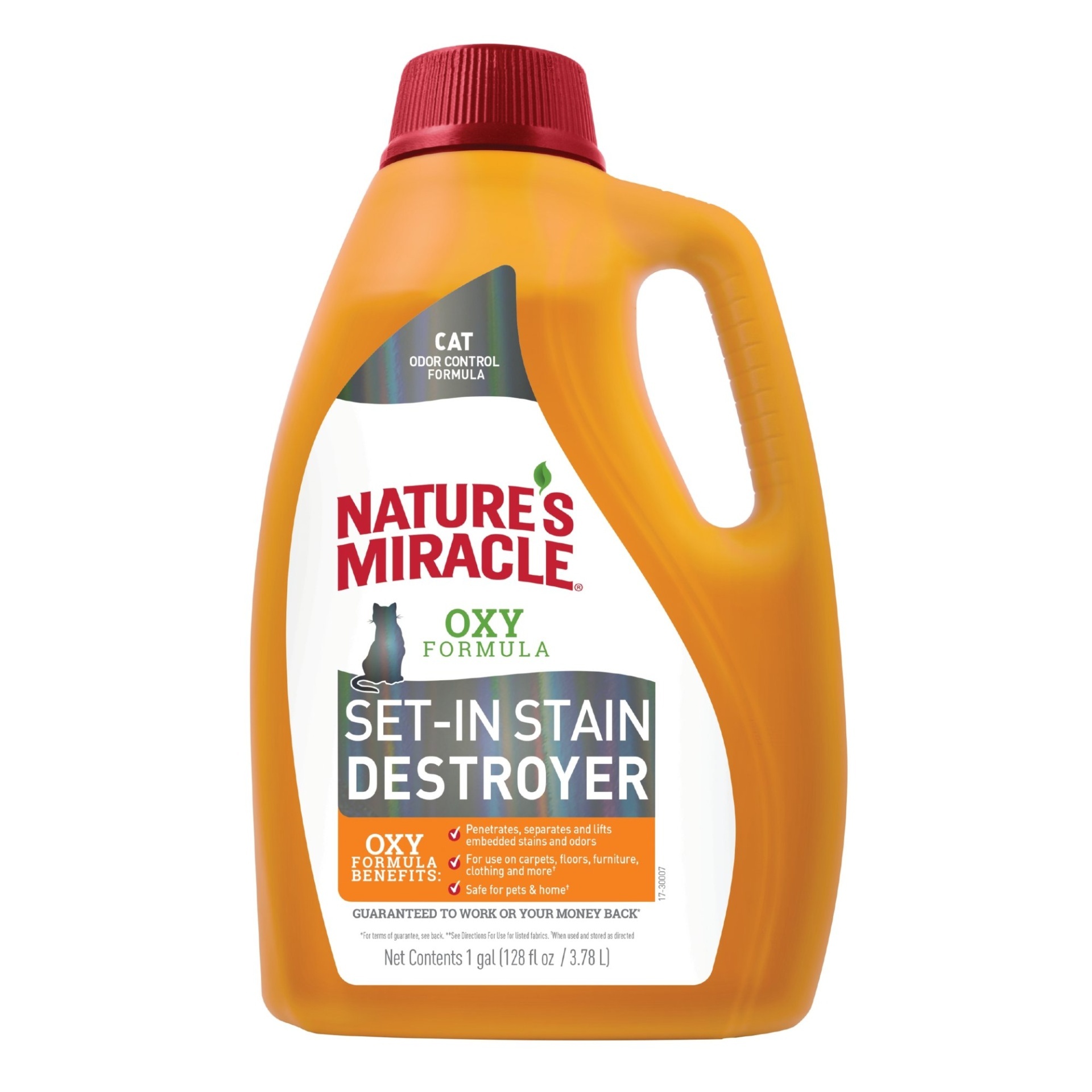 slide 1 of 1, Nature's Miracle Oxy Formula Stain and Odor Removers for Cat, 1 gal