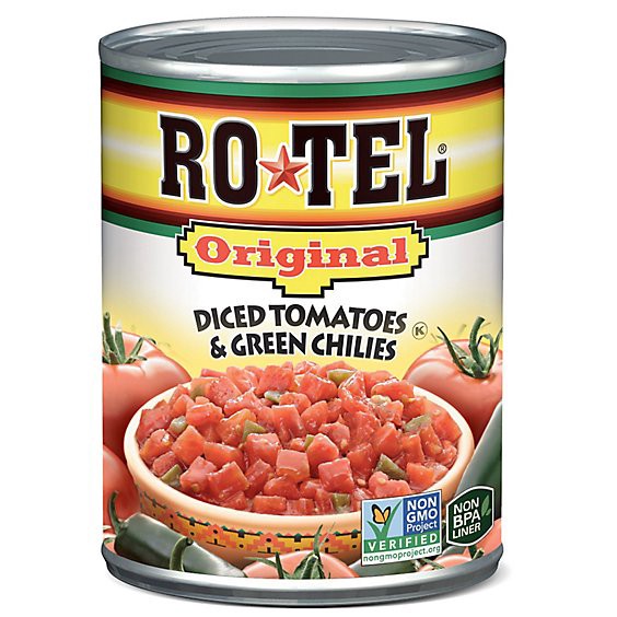 slide 1 of 4, Ro-Tel Original Diced Tomatoes And Green Chilies - 10 Oz, 10 oz