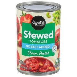 Signature Select Sliced Stewed No Salt Added Tomatoes - 14.5 Oz