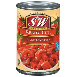 S&w Premium Ready-Cut Diced Tomatoes - 14.5 Oz