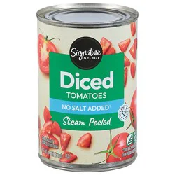 Signature Select No Salt Added Diced Tomatoes - 14.5 Oz