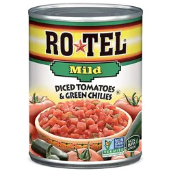 Ro-Tel Mild Diced Tomatoes And Green Chilies - 10 Oz