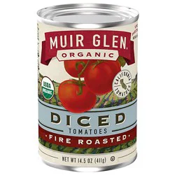 Muir Glen Tomatoes Organic Diced Fire Rosted - 14.5 Oz