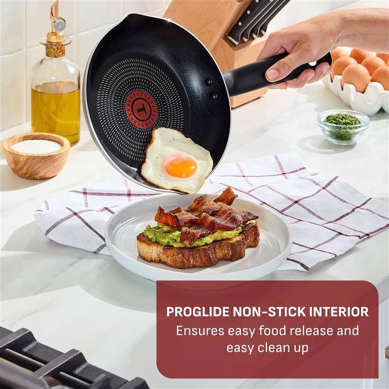 slide 3 of 8, T-fal 18"x11" Double Burner Griddle, Nonstick Cookware Black, 1 ct