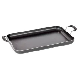 T-fal 18"x11" Double Burner Griddle, Nonstick Cookware Black