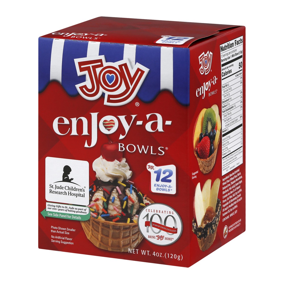 slide 3 of 9, Joy Enjoy-A-Bowls Waffle Bowls Mini, 4 oz