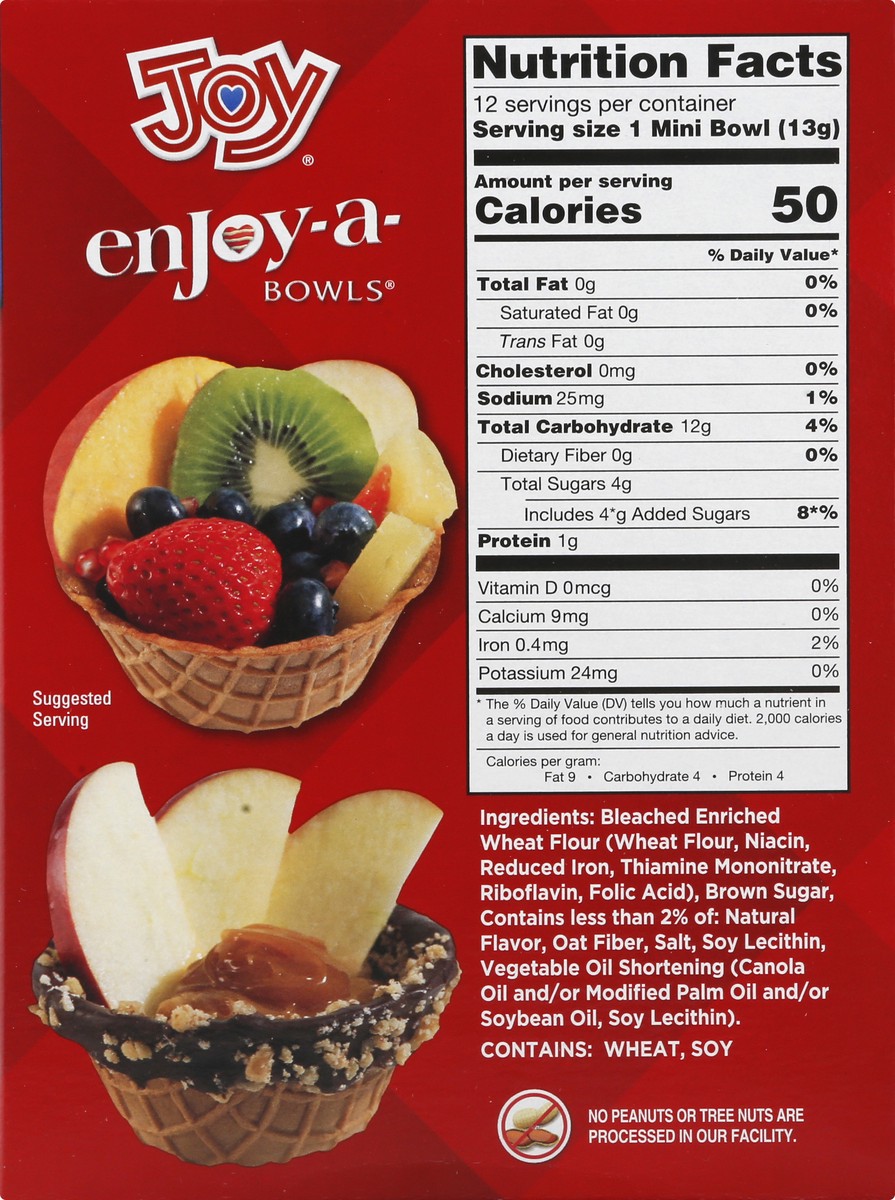 slide 8 of 9, Joy Enjoy-A-Bowls Waffle Bowls Mini, 4 oz