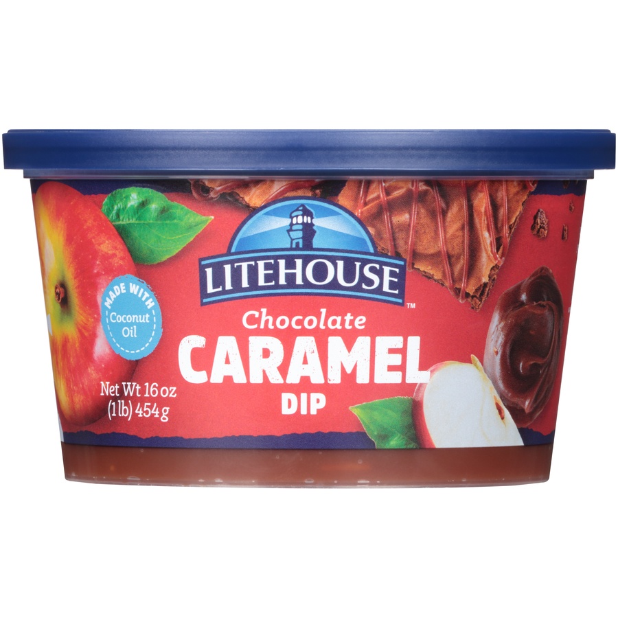 slide 1 of 6, Litehouse Chocolate Caramel Apple Dip, 16 oz
