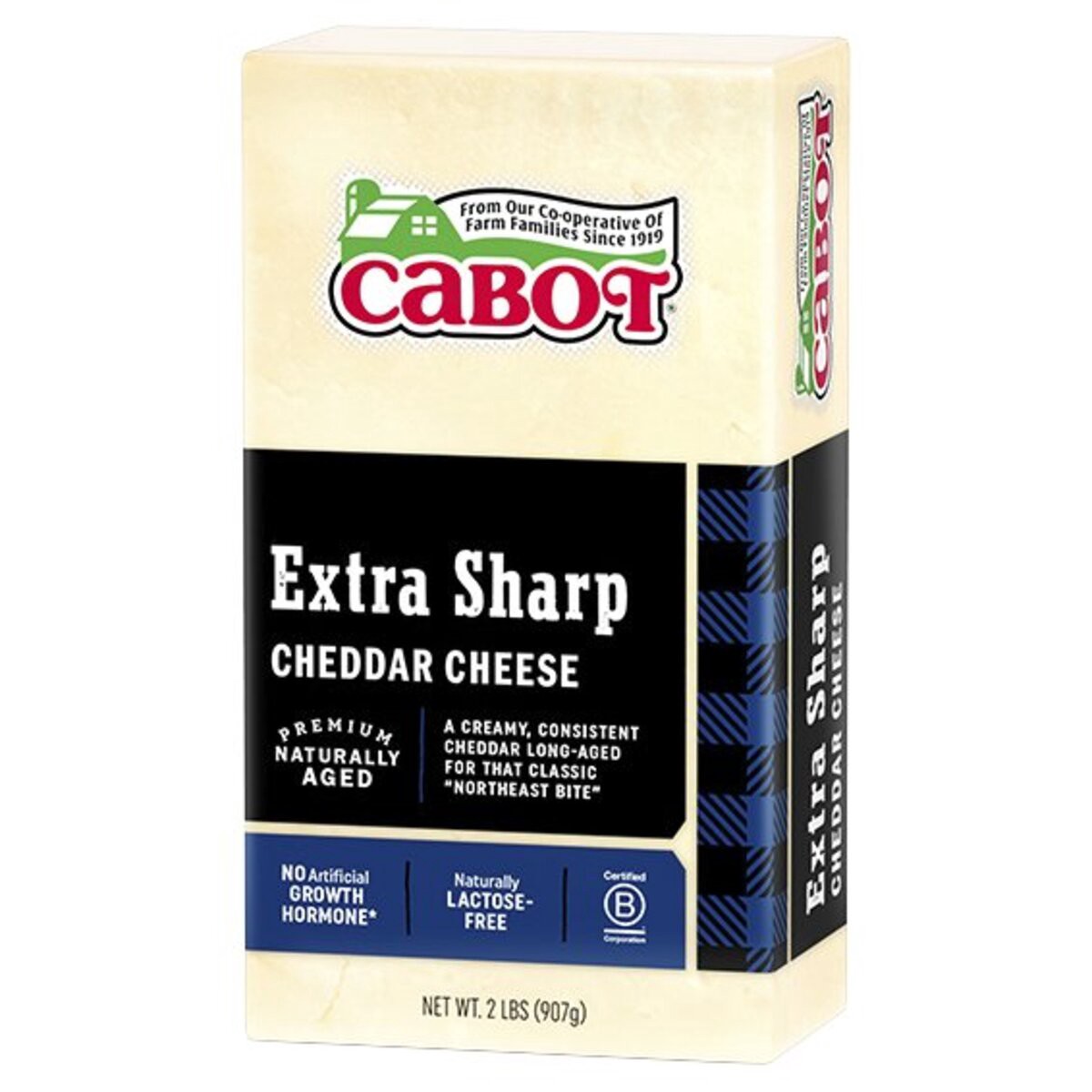 slide 1 of 6, Cabot Cheese, Extra Sharp White Cheddar, 2 lb