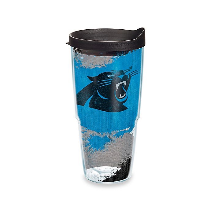 slide 1 of 1, Tervis NFL Carolina Panthers Distressed WrapTumbler with Lid, 24 oz