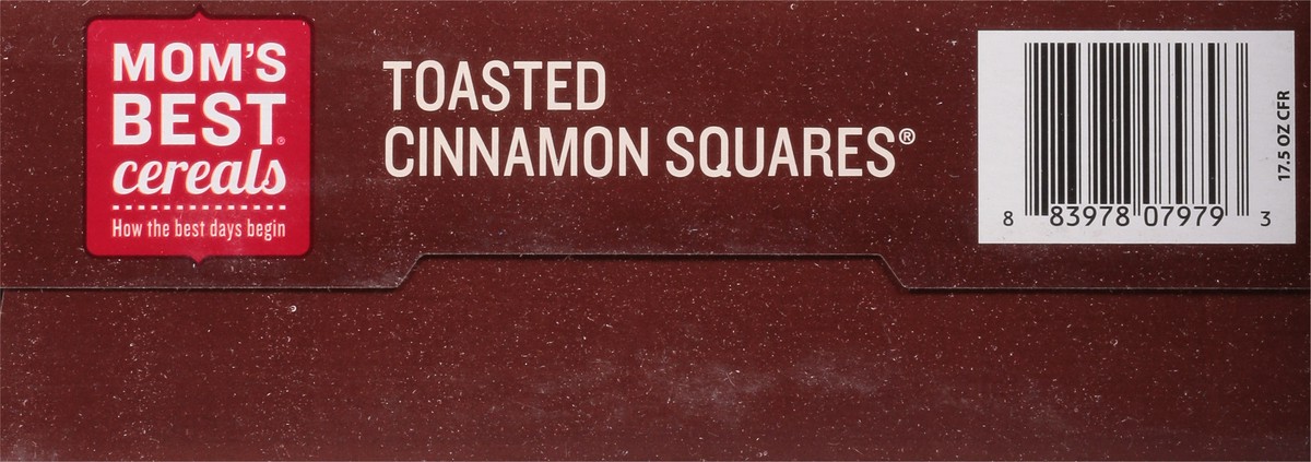 slide 4 of 9, Mom's Best Cereals Toasted Cinnamon Squares, 17.5 oz